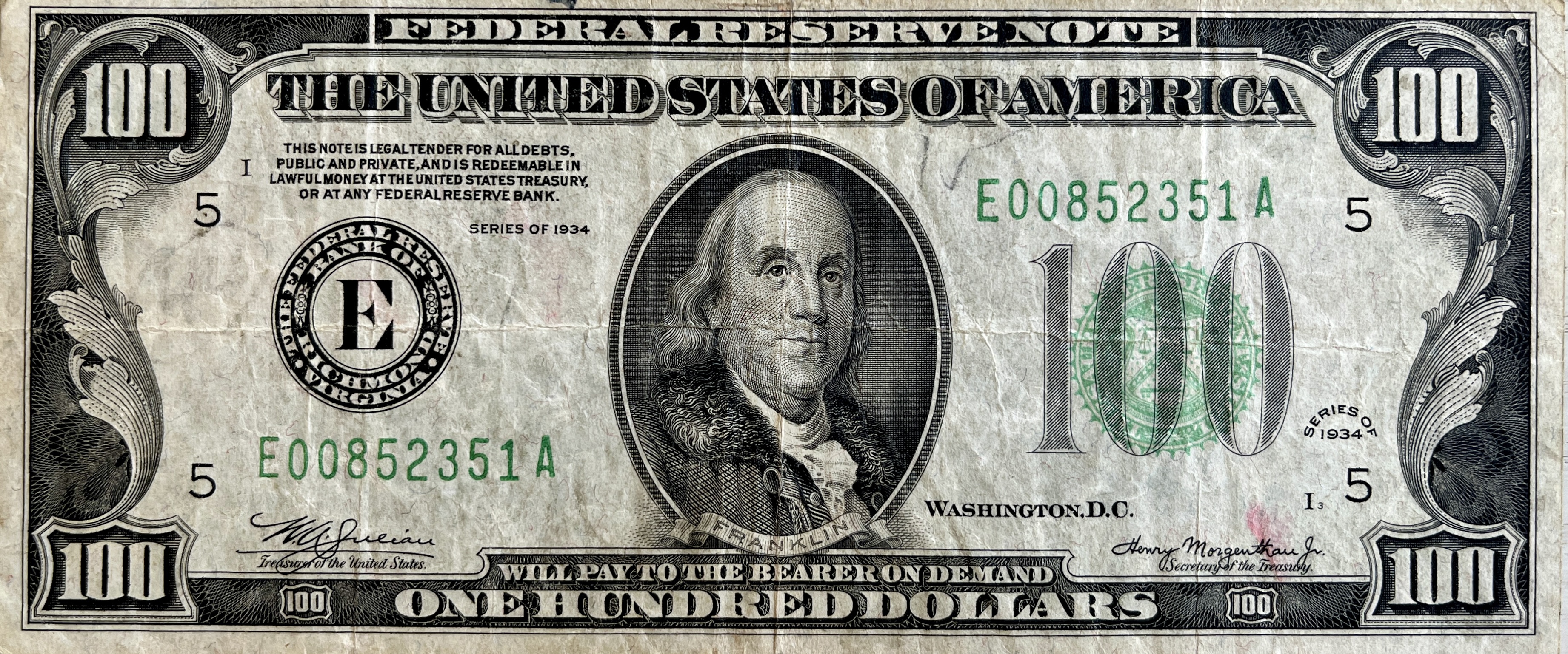 The Most Famous Benjamin of All: The US $100 Note – The Paper Money Guy