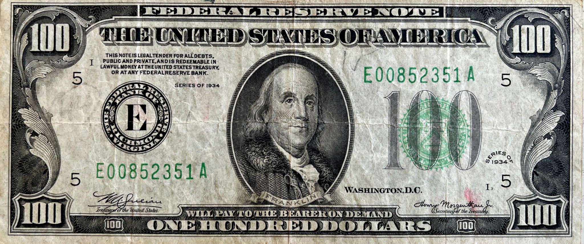 The Most Famous Benjamin of All: The US $100 Note – The Paper Money Guy