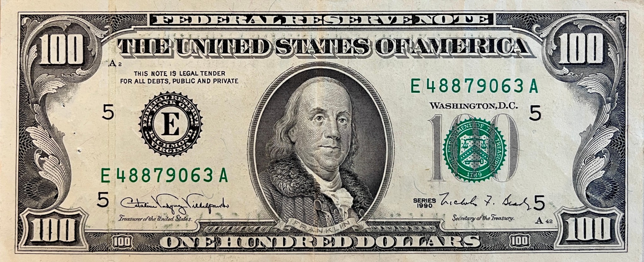 The Most Famous Benjamin of All: The US $100 Note – The Paper Money Guy