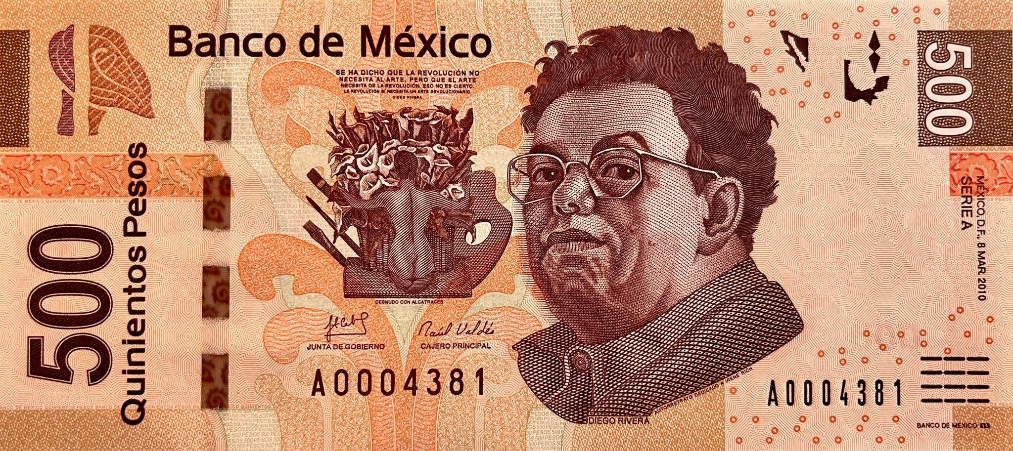 Mexico’s 500 Pesos Note: Celebrating Frida Kahlo – The Paper Money Guy